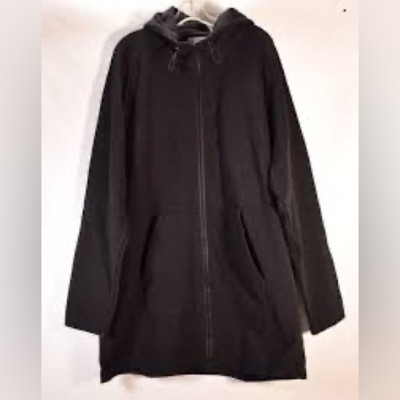 James Perse Black Mock Neck Full Zip Hoodie Size 3 (L) - Picture 2 of 13